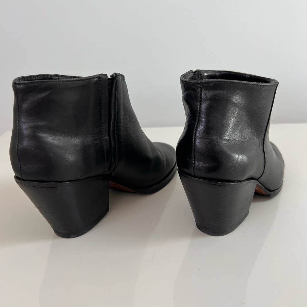 Rachel Comey Black Leather Ankle Booties 5.5